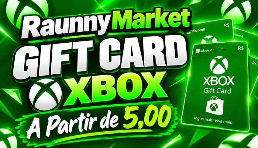 Cartão-presente Xbox Digital de R$5 a R$100 – Código Brasil