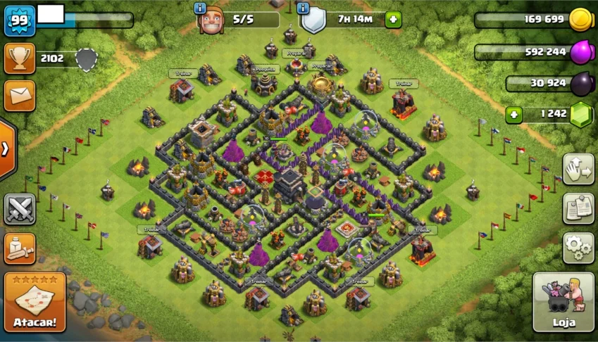 Conta Clash of Clans - CV9, lvl99.