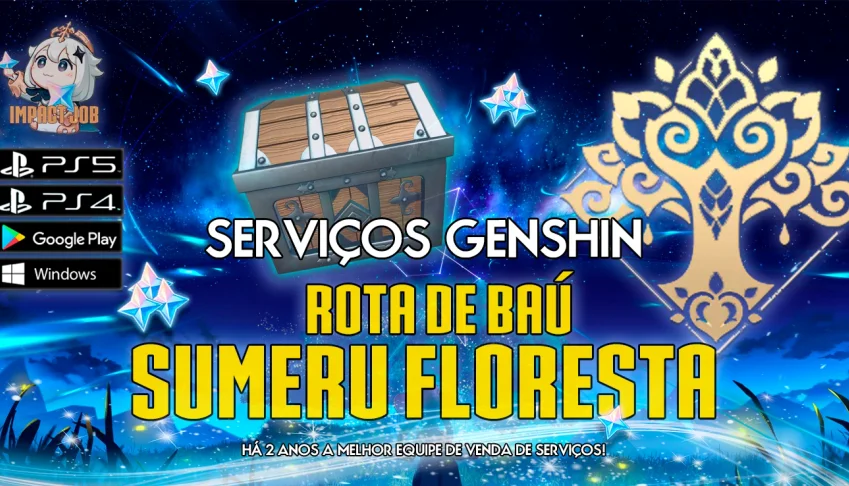 Serviços Genshin - Coleta de baús : Sumeru floresta 