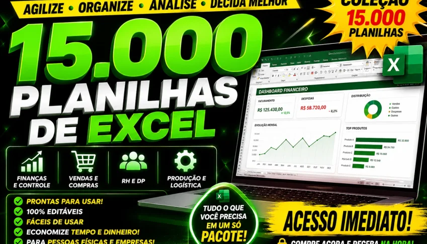 15K Planilhas Excel