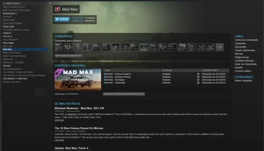 Conta Steam 22 jogos