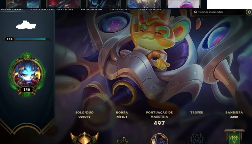 CONTA 283 SKINS + TODOS CHAMPS