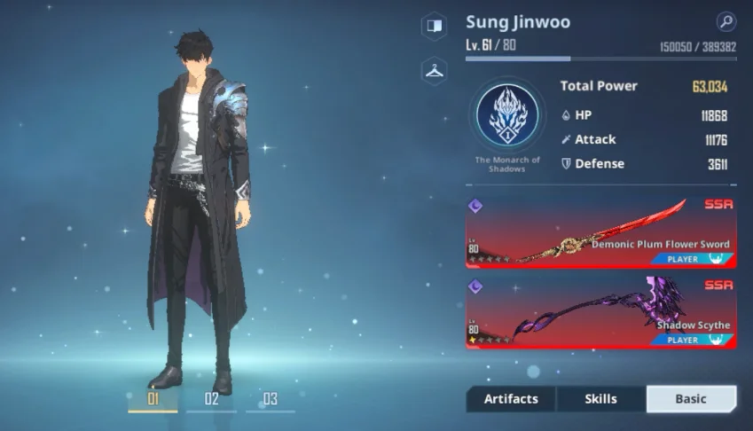 Conta Solo Leveling Arise [Nv 61] - Early Acess