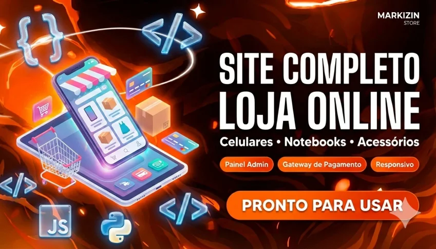 Site Completo Loja Eletrônicos - Painel Admin + Gateway