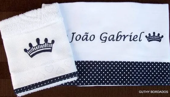 Fralda Manta e Toalha de Boca Personalizadas