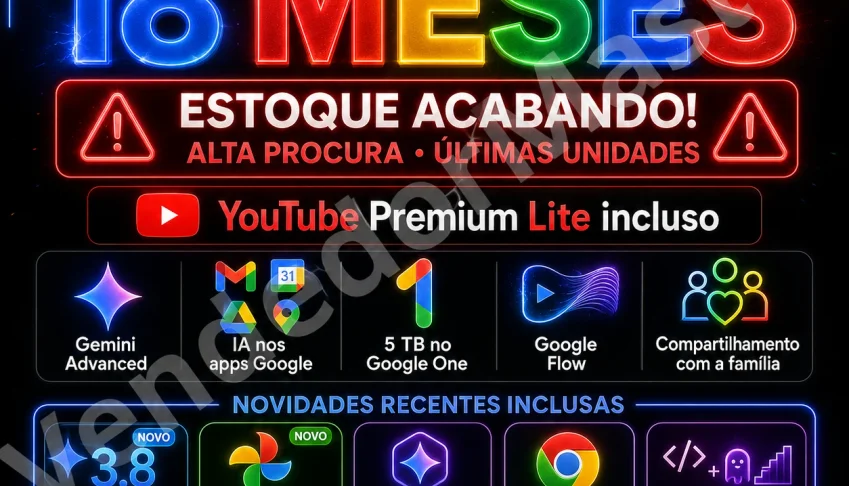 Google AI Pro 18m + 5TB + FLOW + Google Pics | 30d Garantia
