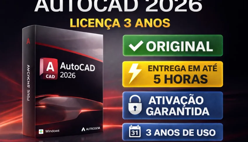 Autocad 2026 Original 3 Anos|Edcp | Entrega 24 Horas
