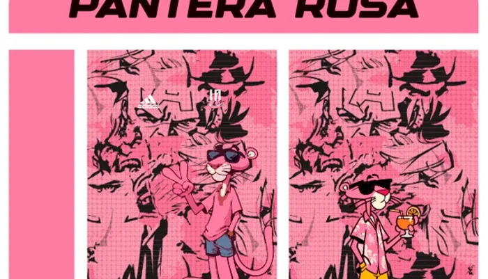 Estampa Interclasse Pantera cor de rosa - CDR E PDF