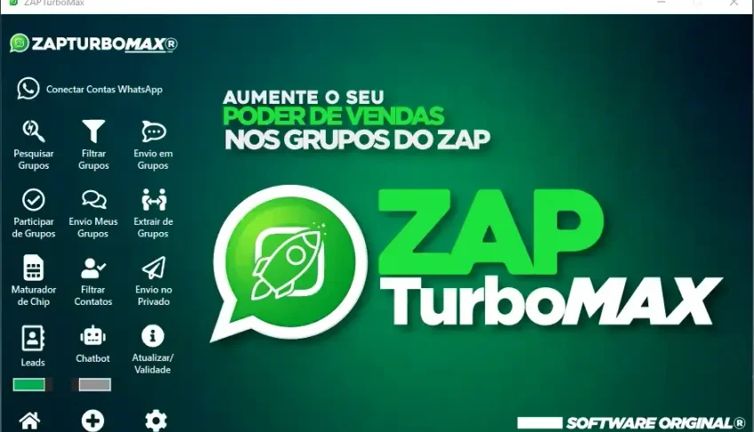 Zap Turbo max, envios em massa