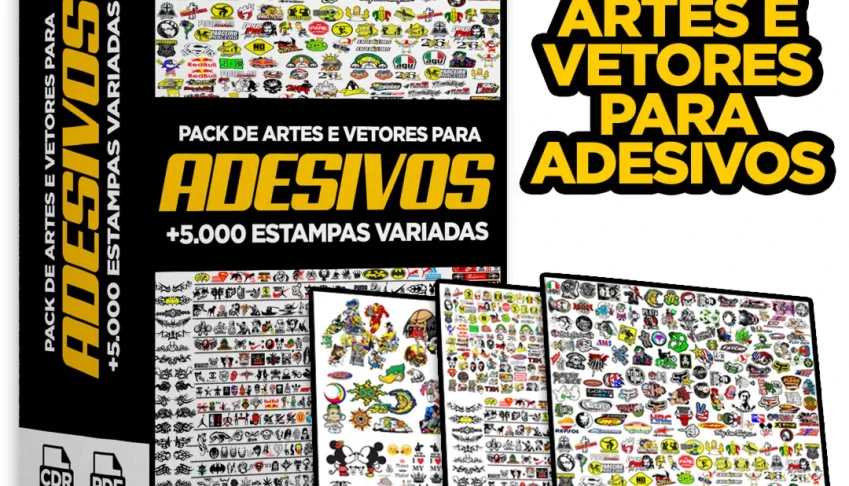 Pack 5.000 Artes E Vetores Para Adesivos Automotivos
