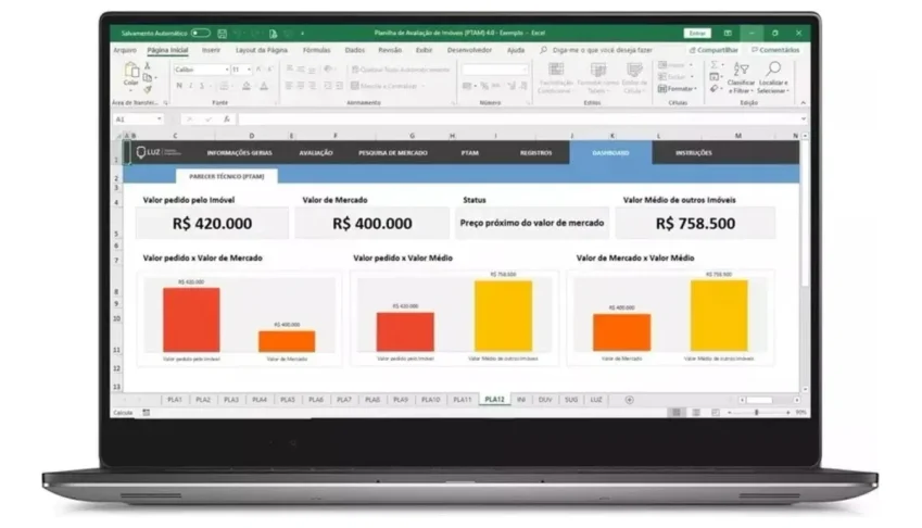 Planilha De Avaliação De Imóveis - PTAM 4.0