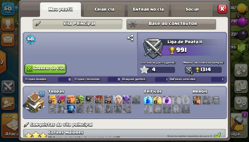 Clash of Clans cv8 com preço de cv7