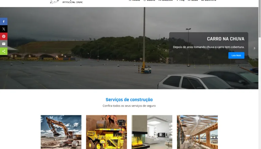 Site Institucional para empresa em PHP e MySQL Responsivo