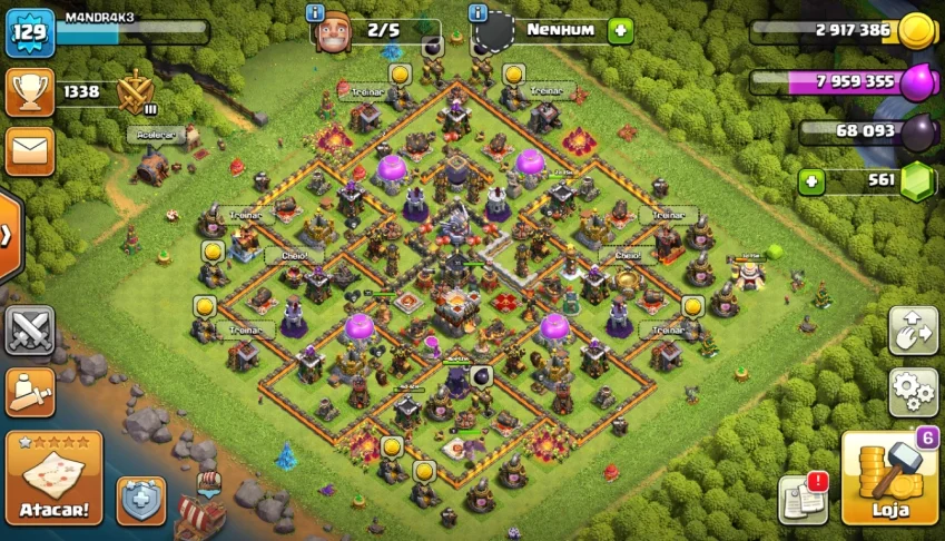 CONTA CLASH OF CLANS