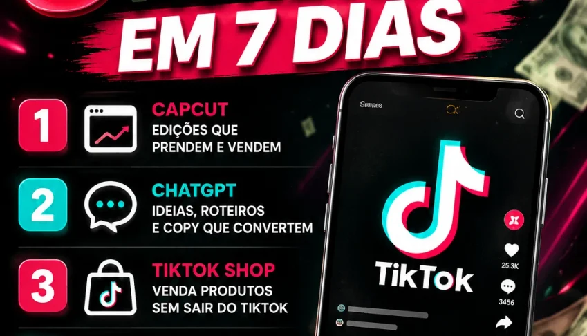 Tiktok - Curso monetização em 7 dias!