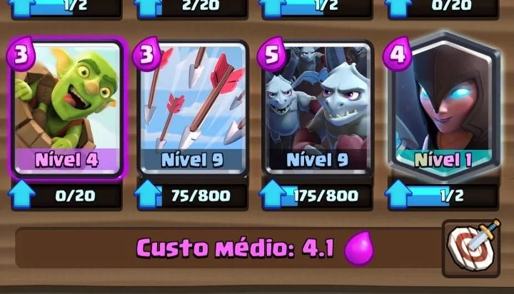 Conta de Clash Royale Com Bruxa Sombria , Arena 10