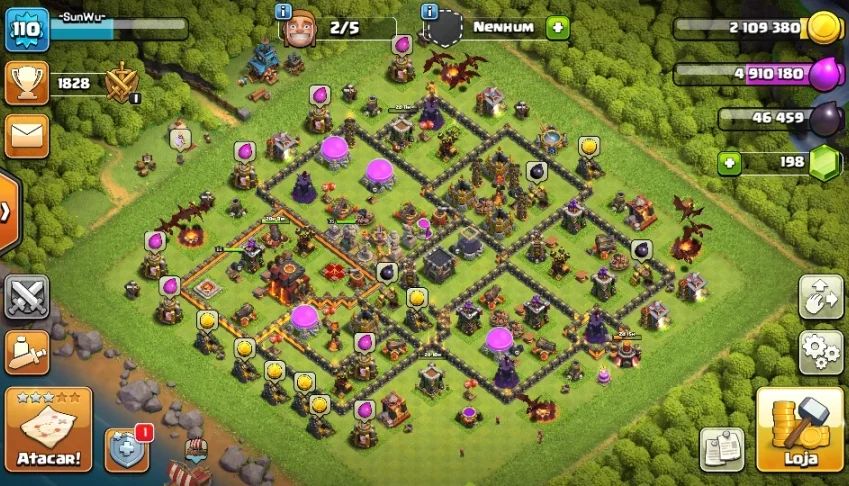 Clash of clans, Cv 10 barato