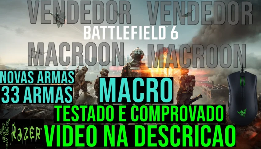 Macro - Battlefield 6 (Vitalicio) Mouses RAZER
