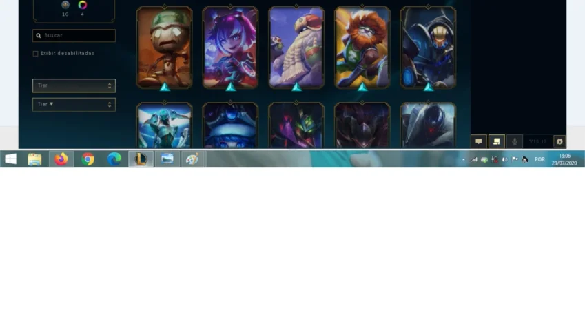 Conta de League of Legends lvl 170, Plat 4