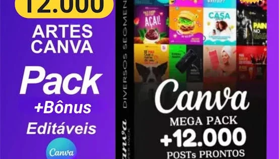 🎉 12 Mil Posts Prontos No Canva 🎉 📢 100% Editáveis