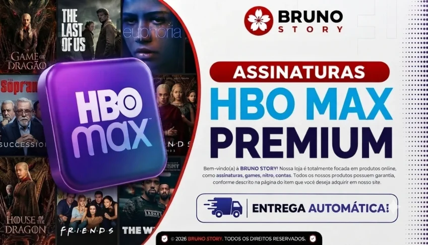 Hbo Max Premium — Tela Privada | 30 Dias