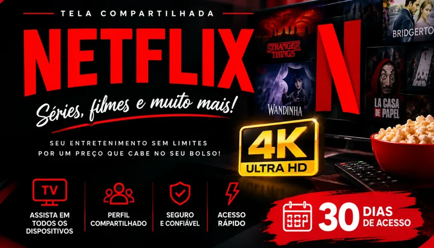 Netflix Tela Compartilhada 30 Dias