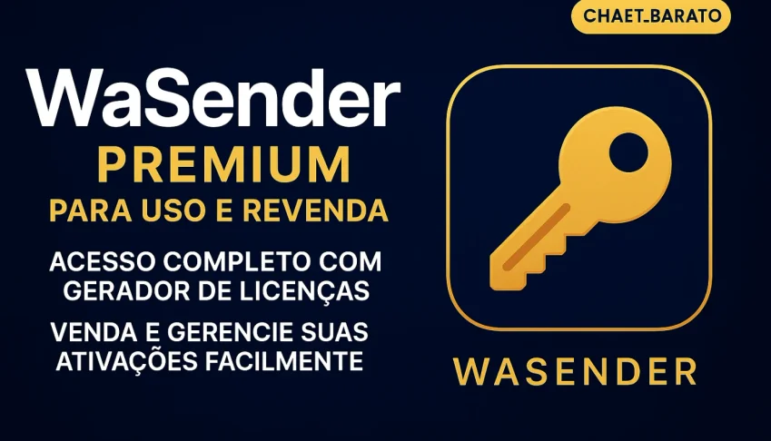 Wasender + Gerador De Licenças - Ultima Versão (2026)