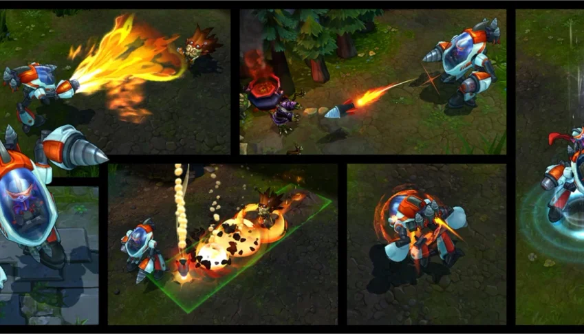 Conta S2, Com variedade de skins skin (Ex: Rumble Super.)