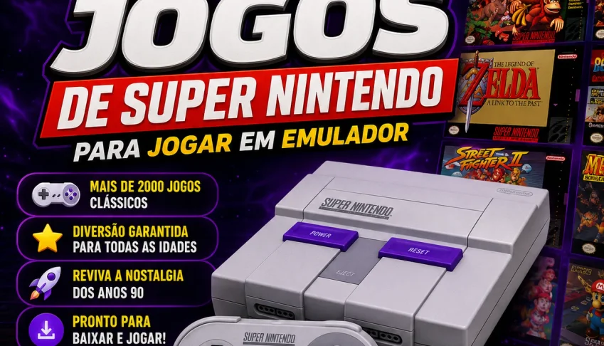 jogos clássicos de Super Nintendo