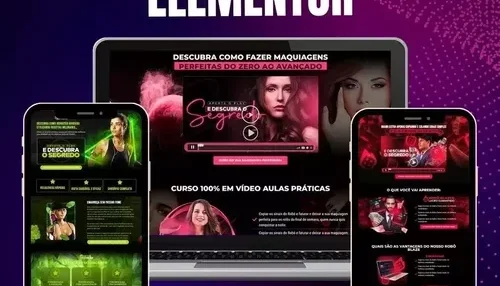 Páginas de Vendas Premium Prontas + Elementor Pro 2024