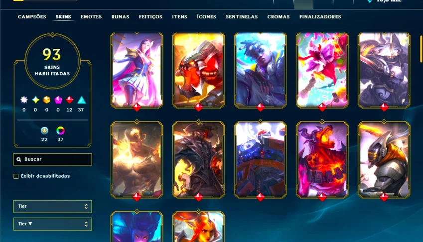 Conta Com Quase 100 Skins Habilitadas ( Barato ) Troca Dados