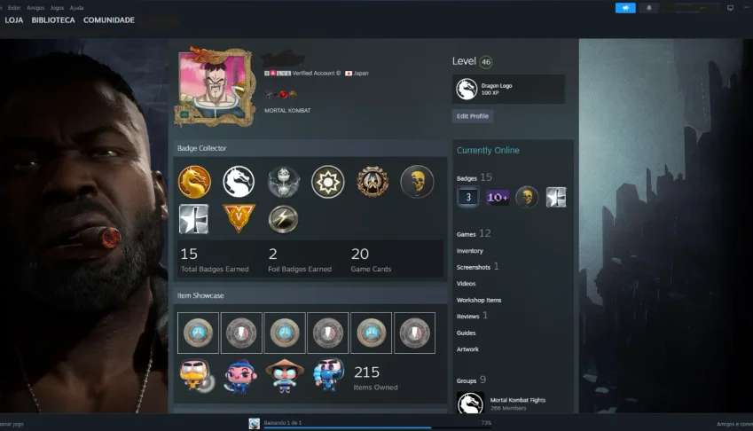 Conta Steam Com Mortal Kombat 9