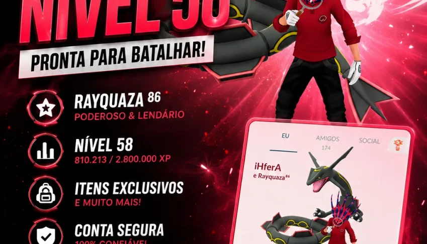 Conta Pokemon Go 58
