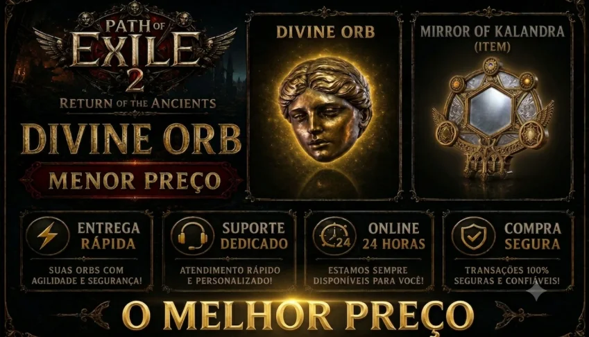 Divine e Exalteds Orbs Poe 1 - Poe 2 - MENOR PREÇO