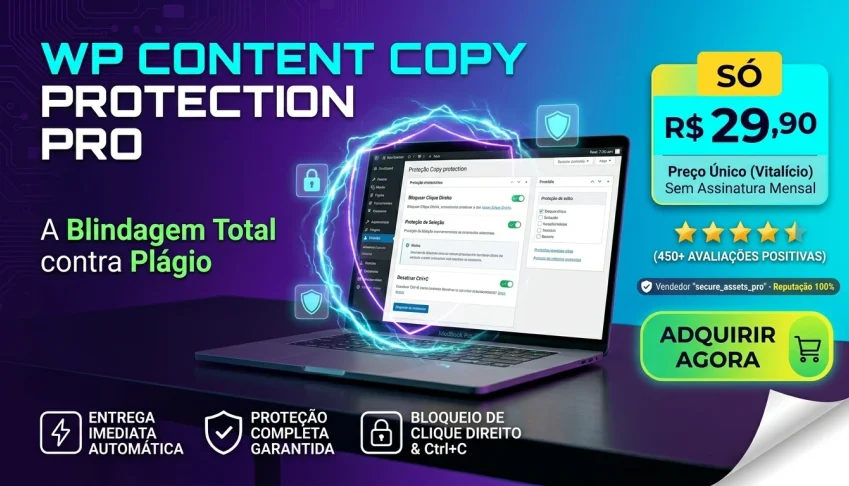 Wp Content Copy Protection Pro: A Blindagem Total Contra Plá