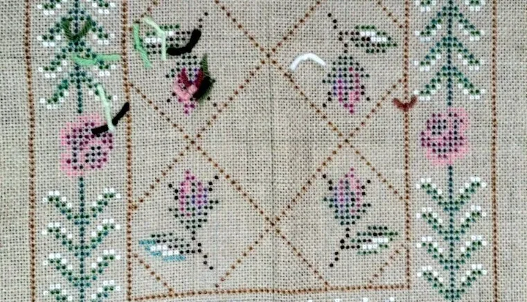 Tela para bordar em juta TJ-105 - 67 x 62 cm