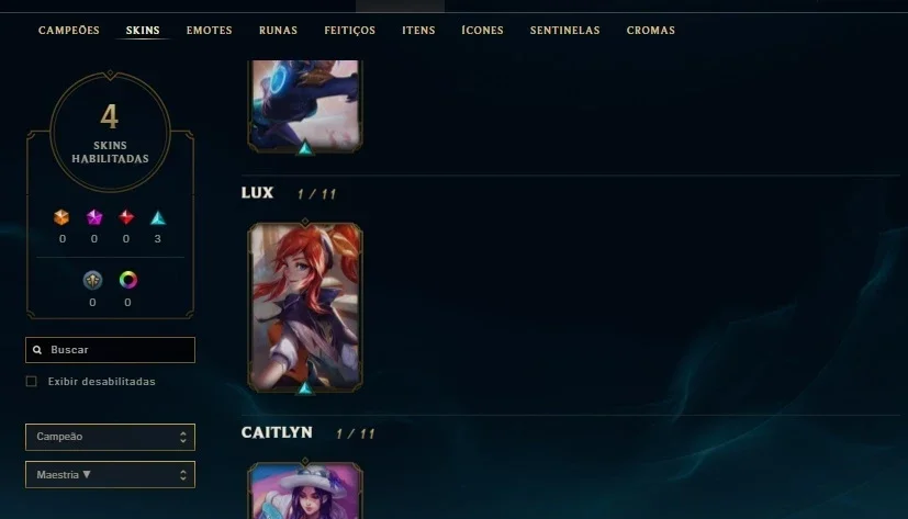 Conta Platina League of Legends