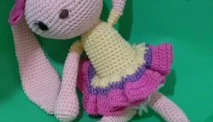 Amigurumi Coelhinha Rose