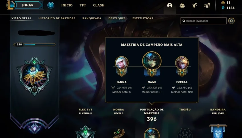 CONTA DIAMANTE 1 SEM FAZER A MD10, MMR DE MESTRE, 149 SKINS