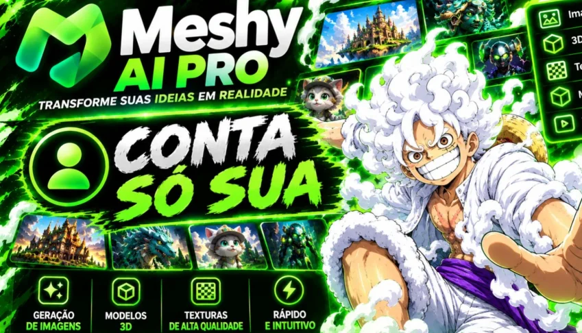 Meshy Ai Pro Conta Só Sua 30 Dias - Entrega Rapida