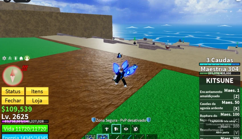 Conta de blox fruits