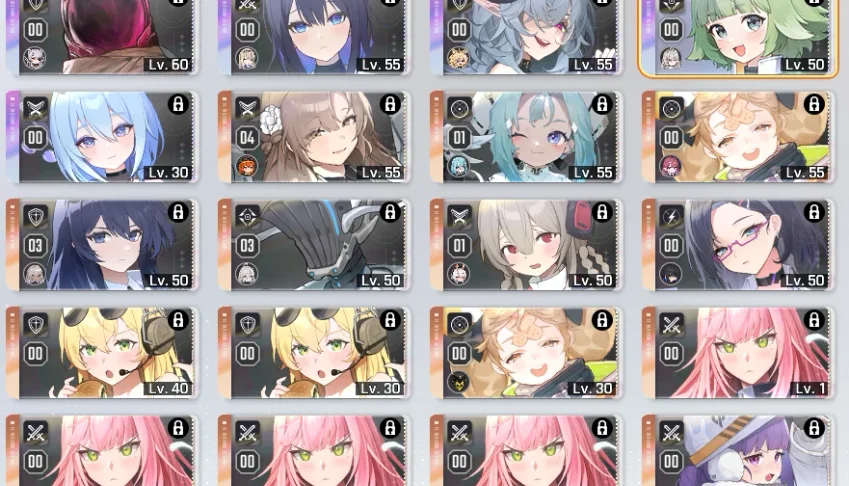 Chaos zero nightmare CZN Level 55 account (Late game)
