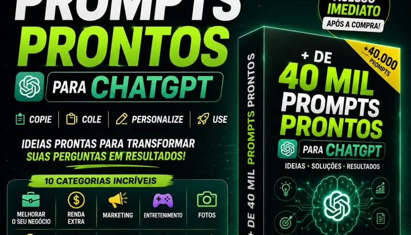 + De 40 Mil Prompts Prontos Para Chatgpt