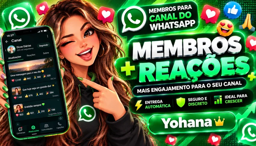 Membros Whatsapp Canal e Reações