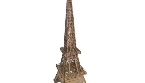 Torre Eiffel 3D 50cm MDF cru Decoração Enfeite Quebra cabeça