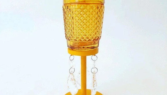 Castiçal Bico de Jaca - Amarelo -M