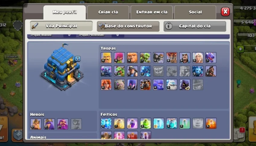 Conta De Clash Of Clans Cv12
