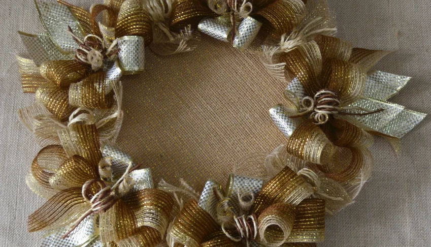 Base de Arranjo para Mesa - Caramelo