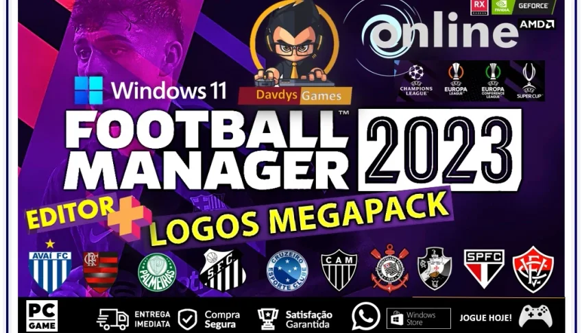 FM23 + Online Pc + Super Pack + Editor Football Manager 2023