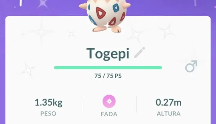 Togepi shiny Pokémon go